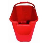 MSV 100025-cubeta Rectangular, copolímero/Polipropileno, 12 L, 23 x 37 x 27 cm, Colores Surtidos, Azul/Rojo
