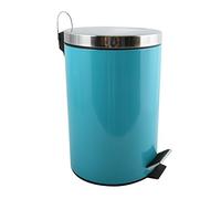 MSV 100214 - Cubo de Pedal metálico, 12 l, Color Azul