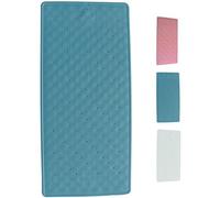 MSV Alfombrilla de bañera 75x35 cm de Goma en Azul, Tela, 75 x 35 cm