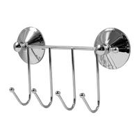 MSV 140327 - Patera 4 Ganchos Super ventosas, Color Cromado