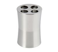 MSV 140330 - "Miami Acero Inoxidable Soporte para cepillos de Dientes, Color Plateado