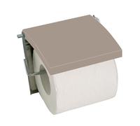 MSV Soporte de Papel higiénico de Acero Inoxidable/MDF, Beige