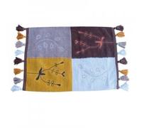 MSV 140502 Alfombra Patrón Hoja de algodón 70 x 50 x 0,1 cm, Motif Feuille