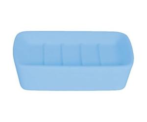 MSV 140687 - Soft Touch Peach jabonera Piel PS/Revestimiento de Goma Azules 11.8 x 8.80 x 2.7 cm