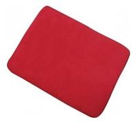 MSV 140864 Suave Alfombra Poliamida con PU-Memory-SBR-Red-50 x 70 cm x 0,1 cm, Poliéster, Rojo, 70 x 50 cm