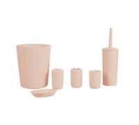 MSV 140906 Conjunto de Baño 6 Piezas Plástico Colores Variados