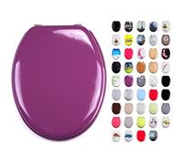 MSV 140907 - asientos wc mdf / violeta de acero de 42,5 x 36,5 x 1,7 cm