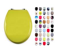 MSV 141013 - mdf puertas con marco de acero inoxidable para inodoro con tapa verde pistacho 42,5 x 36,5 x 1,7 cm