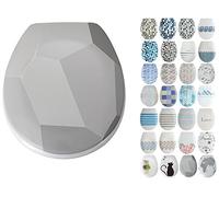 MSV 141742 "Origami - Asiento de Inodoro de Duroplast con Cierre, plástico, Multicolor, 30 x 20 x 15 cm