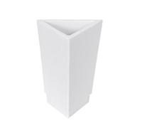 MSV 141841 Portacepillos Suez de polirresina, Color Blanco, 30 x 20 x 15 cm