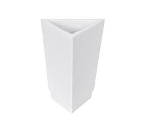 MSV 141841 Portacepillos Suez de polirresina, Color Blanco, 30 x 20 x 15 cm