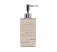 MSV 143340 Lund - Dispensador de jabón de poliresina, 300 ml, Beige, 30 x 20 x 15 cm