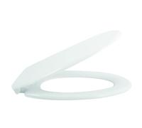 MSV 769 - Tapa WC Termo Duro Amovible caída amortiguada, plástico, 45 x 40 x 7 cm, Color Blanco