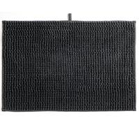 MSV - Alfombra de Baño Chenilla - Microfibra Suave Antideslizante - 40 x 60 cm - Gris Oscuro - Lavable a Máquina - Secado Rápido con Anilla de Colgado