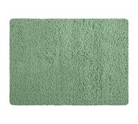 MSV - Alfombra de baño de Microfibra - 40 x 60 cm - Verde albahaca - Confort Acogedor - Rápida absorción - Ideal para el baño - Fácil Cuidado - Secado rápido