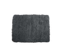 MSV - Alfombra de baño de Microfibra - 50 x 70 cm - Gris Oscuro - Confort Acogedor - Rápida absorción - Ideal para el baño - Fácil Cuidado - Secado rápido