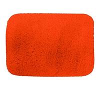 MSV - Alfombra de baño de Microfibra - 50 x 70 cm - Naranja - Suave y cómoda - Rápida absorción - Ideal para el baño - Fácil Cuidado - Secado rápido