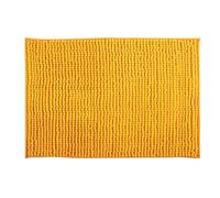 MSV - Alfombra de baño de Microfibra de Chenilla - Pelo Largo, Antideslizante - Lavable a máquina - Práctico Lazo para Colgar - Máxima Comodidad e higiene - Color azafrán - Individual - 40 x 60 cm