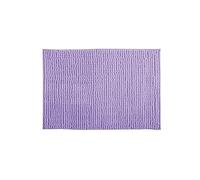 MSV - Alfombra de Baño de Microfibra Chenilla - Antideslizante de Pelos Largos - 50 x 80 cm - Lavanda - Lavable en Máquina - con Asa Práctica - Máximo Confort y Higiene