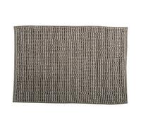MSV Alfombrilla de baño de Chenilla de Pelo Largo, 50 x 80 cm, Color Topo