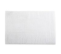 MSV France - Alfombra de baño Chenilla - Microfibra antideslizante 40x60 cm blanca