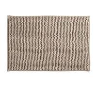 MSV - Alfombra de Baño Chenilla - Microfibra Suave Antideslizante de Secado Rápido - 40 x 60 cm - Color Taupe - Lavable en Máquina - Ideal para Toda la Familia