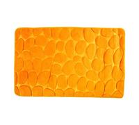MSV - Alfombra de baño de Microfibra Pebble - Mayor Seguridad - Base Antideslizante - Uso en baño - Público Objetivo: Niños y Personas Mayores - 40 x 60 cm - Color azafrán