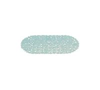 MSV - Alfombra de baño de PVC con piedritas - 100% Libre de ftalatos - 68 x 35 cm - Azul Claro - Superficie Antideslizante para Mayor Seguridad y Comodidad - Fácil de Limpiar