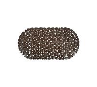 MSV - Alfombra de baño de PVC con piedritas - Antideslizante - 99 x 39 cm - Chocolate - Seguridad y Comodidad para el baño - Apta para Todo Tipo de Superficies