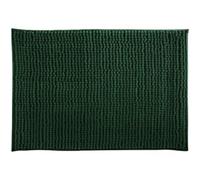 Msv Alfombra DE BAÑO Oruga 40X60 CM, Chenilla, Verde Oscuro, 40 x 60 cm