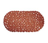 MSV Alfombra de Baño PVC 35x68 Cm Terracota Suave y Cómoda Antideslizante