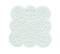 MSV Alfombra Ducha, Goma, Blanco, 54x54x0.1 cm