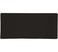 MSV - Alfombrilla de baño Antideslizante - Goma Quadro - Diseño Moderno - 36 x 76 cm - Negro - para máxima Seguridad y Comodidad - Fácil de Limpiar