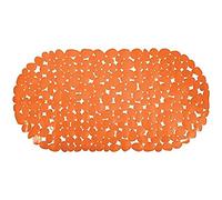 MSV Alfombrilla de baño, Cloruro de polivinilo, Naranja, Talla única