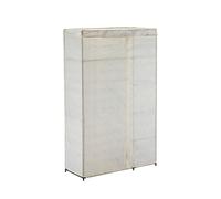 Msv Armario de Tela Plegable XL con Barra para Colgar Ropa, 110 x 174,5 x 45 cm