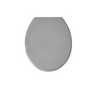 MSV Asiento de Baño, Plástico y Polipropileno, Gris, 46x37x1 cm