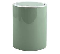 MSV MS5028 Aspen-Papelera de diseño con Tapa basculante (6 L, diámetro x Altura: 18,5 x 26 cm), Color Verde, Plástico