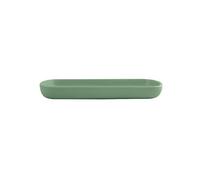 MSV - Bandeja de Cerámica - MAONIE Verde Albahaca Mate - Elegante y Práctica - Multiusos para Joyería y Cosméticos - Diseño Decorativo - 25,7 x 11,5 cm - Fácil de Limpiar