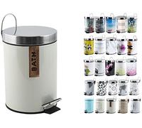 MSV Basura Metal 3l Iguaçu, Blanco/Bath, 17 x 25 cm