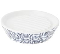 MSV "Bento" jabonera, blanco/azul, diámetro 11 cm