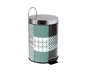 MSV Brest Cubo de Basura Decorado, Azul Marino, 25 x 17 cm