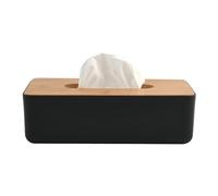 MSV Caja de pañuelos KAMLA Bambú Negro Mate