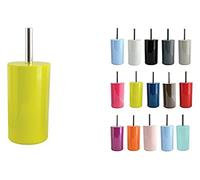 MSV Cepillo para WC Portacepillos para WC Recipiente para Cepillos Inagua - Conjunto para WC de Poliestireno Cepillo con Mango de Acero Inoxidable Verde