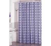 MSV Cortina de Baño, Poliéster, Multicolor, 200x180x6 cm