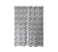 MSV Cortina de Ducha premiumloft 180 x 200 cm en Oscuro, poliéster, marrón, 30 x 20 x 15 cm