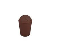 MSV Cubo de basura ako 5,5l con tapa abatible chocolate, 5,5 L