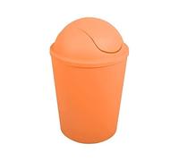 MSV Cubo de basura ako 5,5l con tapa abatible naranja, 5,5 L
