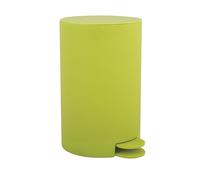 MSV - Cubo de Basura Cosmético Modelo Osaki - 3 Litros con Tapa y Pedal para Baño - Compacto para Espacios Pequeños - Recipiente Interior Extraíble - Verde