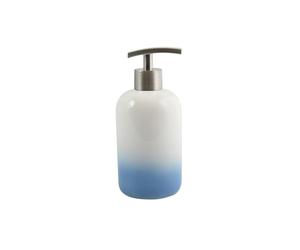 MSV Dispensador de Jabón Cerámico Azúcar Azul Pastel