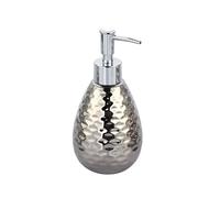 MSV Dispensador de jabón cerámico Plateado Phoenix